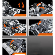 Load image into Gallery viewer, 1640PCS Military WW2 2in1 99A Mammoth Main Battle Tank Figure Model Toy Building Block Brick Gift Kids Compatible Lego
