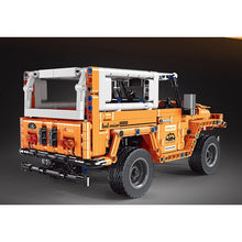 Load image into Gallery viewer, MOC Technic Pull Back Jeep FJ Defender Cruiser SUV Off Road Car Vehicle Model Toy Building Block Brick Gift Kids Compatible Lego
