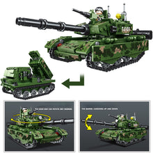 Load image into Gallery viewer, 463PCS Military WW2 2in1 Type 99 Main Battle Tank Figure Model Toy Building Block Brick Gift Kids Compatible Lego
