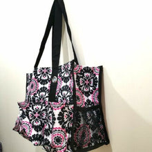 Load image into Gallery viewer, Thirty one Organizing Utility tote 31 gift shoulder bag in Pink Pop Medallion
