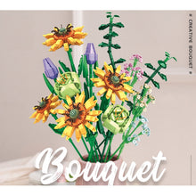 Load image into Gallery viewer, 975PCS Bouquet Flower Floral Model Toy Display Decoration Building Block Brick Gift Set
