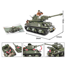 Load image into Gallery viewer, 920PCS Military M4 Sherman Capital Tank Model Figures Building Block Brick Toy Gift Set Kids New Compatible Lego

