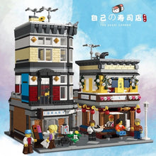 Load image into Gallery viewer, 2662PCS MOC City Street Town Sushi Japanese Restaurant Figures Model Toy Building Block Brick Gift Set Kids New Compatible With Lego
