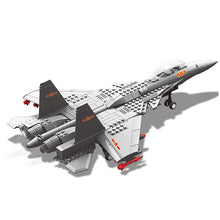 Load image into Gallery viewer, 281PCS Military J-15 Flying Shark Jet Air Fighter Plane Model Building Block Brick Toy Gift Set Kids New Compatible Lego
