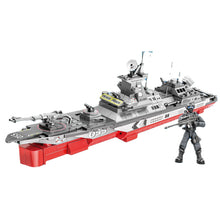 Load image into Gallery viewer, 335PCS Military WW2 Type 055 Destroyer Renhai Class Battle Ship Figure Model Toy Building Block Brick Gift Kids Compatible Lego
