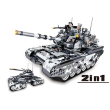 Load image into Gallery viewer, 1640PCS Military WW2 2in1 99A Mammoth Main Battle Tank Figure Model Toy Building Block Brick Gift Kids Compatible Lego
