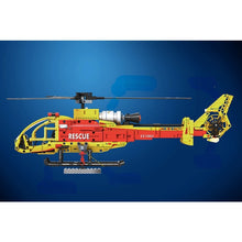 Load image into Gallery viewer, 663PCS MOC Technic SA341 Gazelle Rescue Helicopter Model Toy Building Block Brick Gift Kids Compatible Lego
