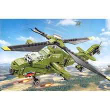 Load image into Gallery viewer, 356PCS Military WW2 CAIC Z-10 Fiery Thunderbolt Helicopter Figure Model Toy Building Block Brick Gift Kids Compatible Lego
