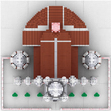 Load image into Gallery viewer, 7017PCS Architecture Pink Church Ho Chi Minh Vietnam Model Building Block Brick Toy Display Gift Set Kids New Compatible Lego
