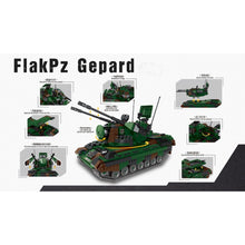 Load image into Gallery viewer, 1352PCS WW2 Flakpz Gepard Tank Model Toy Building Block Brick Gift Kids Compatible Lego
