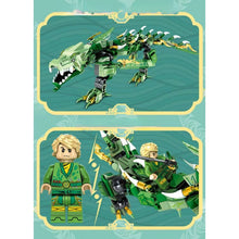 Load image into Gallery viewer, 328PCS MOC Ninja Azure Green Dragon Figure Model Toy Building Block Brick Gift Kids Compatible Lego
