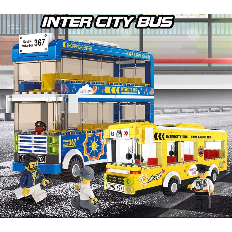 Lego Large Tourist Bus, Two-level tourist bus inspired by T…