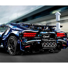 Load image into Gallery viewer, 3728PCS MOC Technic Large Blue Bugatti Veyron Super Racing Sports Car Model Toy Building Block Brick Gift Kids Compatible Lego
