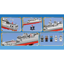 Load image into Gallery viewer, 750PCS Military WW2 Type 056 Corvette Jiangdao Class Frigate Figure Model Toy Building Block Brick Gift Kids Compatible Lego
