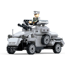 Load image into Gallery viewer, 289PCS Military WW2 Sdkfz 221 Wheeled Armored Vehicle Car Figure Model Toy Building Block Brick Gift Kids
