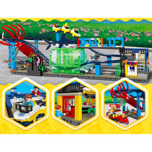 Load image into Gallery viewer, 1308PCS MOC City Funfair Amusement Park Roller Coaster Figure Model Toy Building Block Brick Gift Kids Compatible Lego
