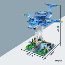 Load image into Gallery viewer, 409PCS MOC Military Xian KJ-2000 Mainring AEW Warning Aircraft Tension Frame Model Toy Building Block Brick Gift Kids Compatible Lego Display
