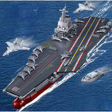 Load image into Gallery viewer, Military WW2 Large 003 PLA NAVY Fujian Aircraft Carrier Ship Model Toy Building Block Brick Gift Kids  1:450

