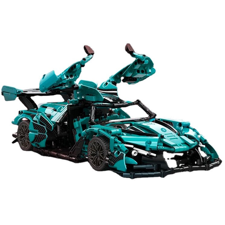 1391PCS MOC Technic Tiffany Apollo Super Racing Sports Car Model Toy Building Block Brick Gift Kids Compatible Lego 1:14
