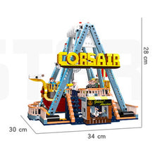 Load image into Gallery viewer, 1063PCS MOC City Funfair Amusement Park Corsair Figure Model Toy Building Block Brick Gift Kids Compatible Lego
