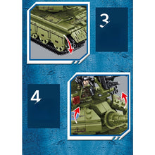 Load image into Gallery viewer, 812PCS Military WW2 Type 59 Medium Tank Figure Model Toy Building Block Brick Gift Kids Compatible Lego
