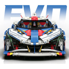 Load image into Gallery viewer, 2183PCS Static MOC Technic Speed EVO GUNDAM Racing Sports Car Model Toy Building Block Brick Gift Kids Compatible Lego
