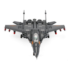 Load image into Gallery viewer, 281PCS Military J-15 Flying Shark Jet Air Fighter Plane Model Building Block Brick Toy Gift Set Kids New Compatible Lego
