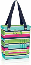 Load image into Gallery viewer, Thirty one organizing utility tall tote zip top bag 31 Gift in Preppy Pop
