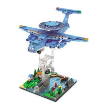 Load image into Gallery viewer, 409PCS MOC Military Xian KJ-2000 Mainring AEW Warning Aircraft Tension Frame Model Toy Building Block Brick Gift Kids Compatible Lego Display
