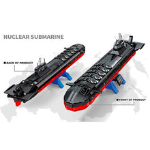 Load image into Gallery viewer, 865PCS MOC Military Nuclear Submarine Figure Model Toy Building Block Brick Gift Kids Compatible Lego
