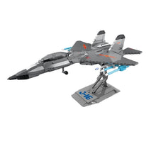 Load image into Gallery viewer, 1250PCS Military WW2 J-16 Multirole Air Plane Fighter Figure Stand Model Toy Building Block Brick Gift Kids Compatible Lego
