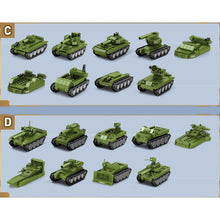 Load image into Gallery viewer, 1260PCS Military Tank Airplane Figure Model Toy Building Block Brick Gift Kids Compatible Lego
