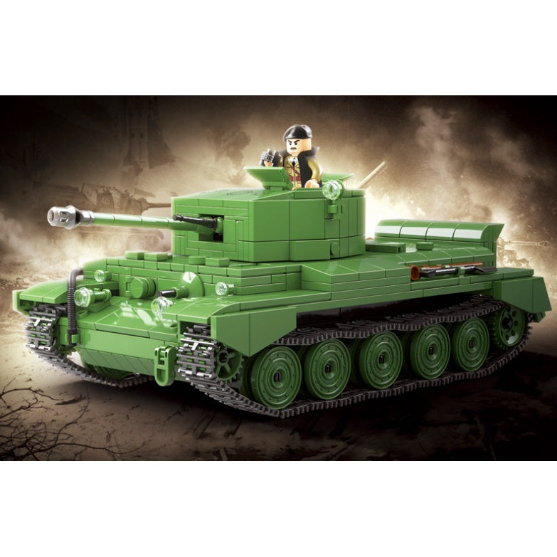 883PCS Military WW2 Cromwell British Cruiser MK A27M Tank Figure Model Toy Building Block Brick Gift Kids Compatible Lego