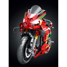 Load image into Gallery viewer, 1966PCS MOC Technic Large Ducati Panigale V4R Motorcycle Motor Bike Model Toy Building Block Brick Gift Kids Compatible Lego 1:5
