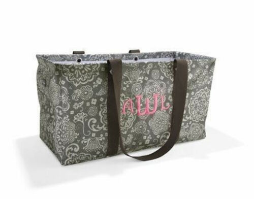 Thirty one Large Utility Tote Beach Picnic Laundry Basket Bag 31 Gift in Grey Parisian Pop