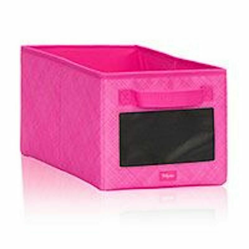 Thirty One Your Way Rectangle Home DVD Organizer Shelf Box 31 Gift in Pink Cross Pop