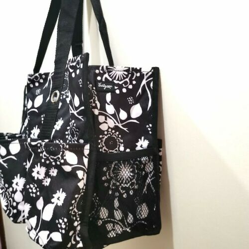 Thirty one Organizing Utility tote 31 gift shoulder bag in Black Brush –  mycrazybuy store