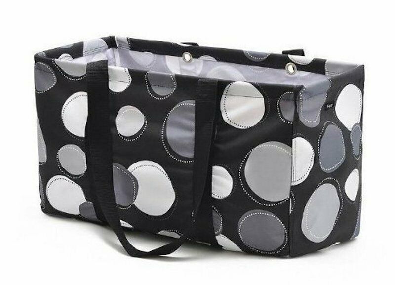 Thirty One MEDIUM UTILITY beach Picnic tote storage laundry Bag 31 gift in Happy Dot