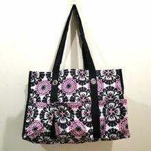 Load image into Gallery viewer, Thirty one Organizing Utility tote 31 gift shoulder bag in Pink Pop Medallion
