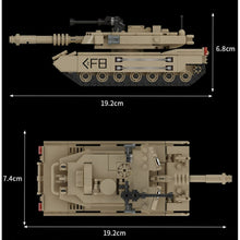 Load image into Gallery viewer, 406PCS Military WW2 M1A2 Abrams Main Battle Tank Figure Model Toy Building Block Brick Gift Kids Compatible Lego
