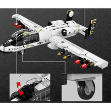 Load image into Gallery viewer, 323PCS Military WW2 A-10 Thunderbolt Warthog Attack Plane Figure Model Toy Building Block Brick Gift Kids Compatible Lego
