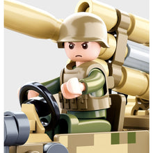 Load image into Gallery viewer, 159PCS Military WW2 120 Wheeled Self-propelled Artillery Figure Model Toy Building Block Brick Gift Kids Compatible Lego
