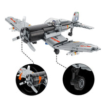 Load image into Gallery viewer, 1293PCS Military WW2 2in1 J-15 Flying Shark Flanker-D F4U Corsair Air Fighter Aircraft Figure Model Toy Building Block Brick Gift Kids Compatible Lego
