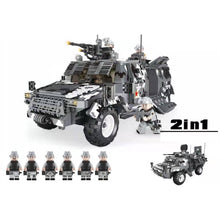 Load image into Gallery viewer, 1633PCS Military WW2 2in1 ORV DF Warrior M1117 IFV Guardian Armored Vehicle Car ASV-150 Figure Model Toy Building Block Brick Gift Kids Compatible Lego
