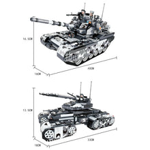 Load image into Gallery viewer, 1640PCS Military WW2 2in1 99A Mammoth Main Battle Tank Figure Model Toy Building Block Brick Gift Kids Compatible Lego
