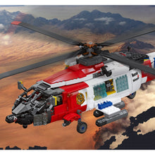 Load image into Gallery viewer, 1408PCS Military WW2 MH-60T Jayhawk Rescuer Helicopter Model Toy Building Block Brick Gift Kids Compatible Lego
