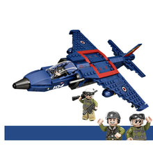 Load image into Gallery viewer, 310PCS Military WW2 Harrier Jet Air Fighter Aircraft Figure Model Toy Building Block Brick Gift Kids Compatible Lego
