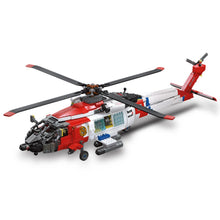 Load image into Gallery viewer, 1408PCS Military WW2 MH-60T Jayhawk Rescuer Helicopter Model Toy Building Block Brick Gift Kids Compatible Lego
