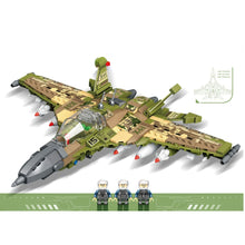 Load image into Gallery viewer, 529PCS Military WW2 J-15 Flying Shark Flanker-D Air Fighter Aircraft Figure Model Toy Building Block Brick Gift Kids Compatible Lego
