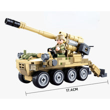 Load image into Gallery viewer, 159PCS Military WW2 120 Wheeled Self-propelled Artillery Figure Model Toy Building Block Brick Gift Kids Compatible Lego
